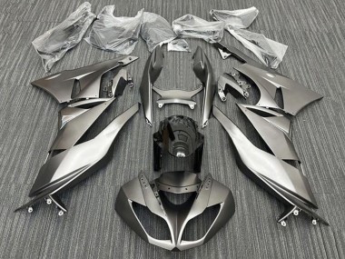 2009-2012 Matte Silver Black Kawasaki ZX6R Motorcycle Fairings Australia