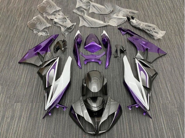 2009-2012 Purple White Silver Black Kawasaki ZX6R Motorcycle Fairings Australia