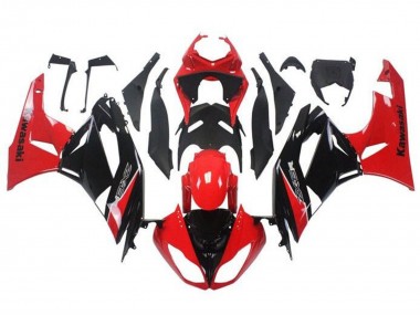 2009-2012 Red Glossy Black Kawasaki ZX6R Motorcycle Fairing Australia