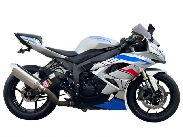 2009-2012 White Blue Red Black Kawasaki ZX6R Motorcycle Fairings Australia