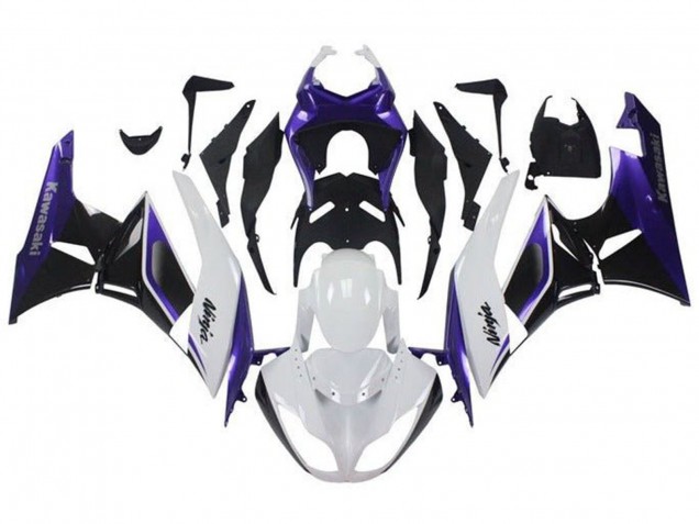 2009-2012 Purple White Black Kawasaki ZX6R Motorcycle Fairings Australia