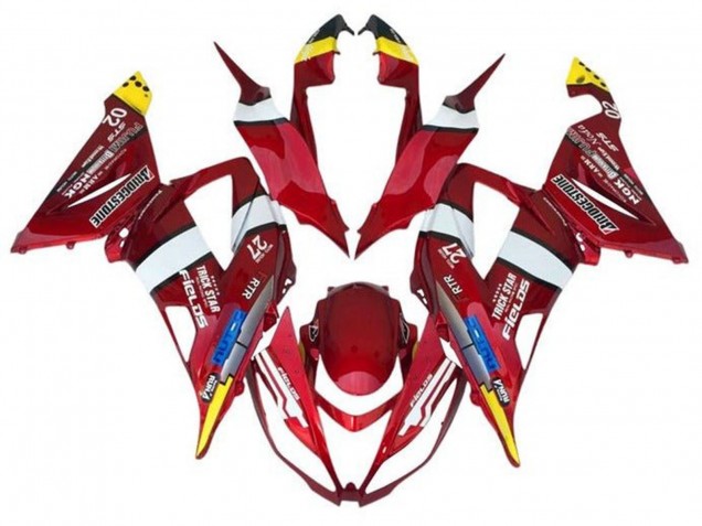 2013-2018 Red Yellow White Blue Kawasaki ZX6R Motorcycle Fairings Australia
