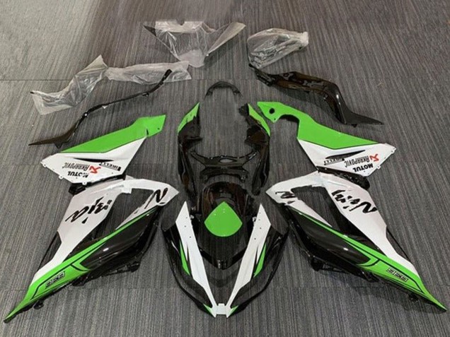 2013-2018 Green White Black Kawasaki ZX6R Motorcycle Fairings Australia