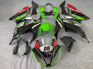 2013-2018 Green White Black Red Elf 66 Kawasaki ZX6R Motorcycle Fairings Australia