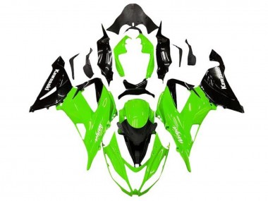 2013-2018 Green Glossy Black Kawasaki ZX6R Motorcycle Fairing Kits Australia