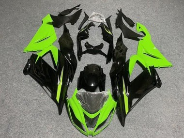 2013-2018 Light Green Glossy Black Kawasaki ZX6R Motorcycle Fairings Australia