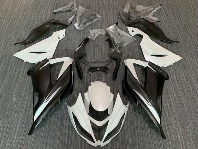 2013-2018 White Matte Black Kawasaki ZX6R Motorcycle Fairing Kits Australia