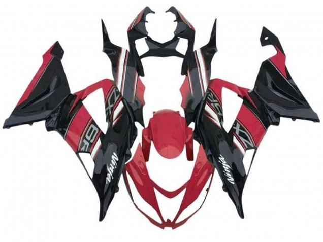 2013-2018 Red Black White Kawasaki ZX6R Motorcycle Fairings Australia