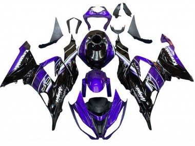 2013-2018 Blue Glossy Black Kawasaki ZX6R Motorcycle Fairing Australia