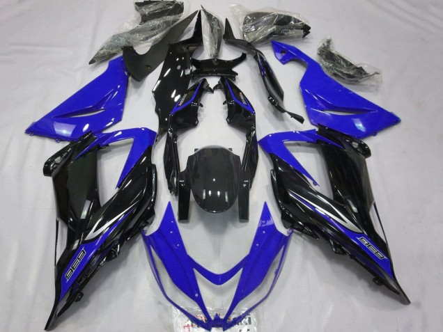2013-2018 Blue Glossy Black Kawasaki ZX6R Motorcycle Fairings Australia