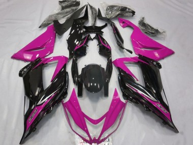 2013-2018 Pink Glossy Black Kawasaki ZX6R Motorcycle Fairings Australia