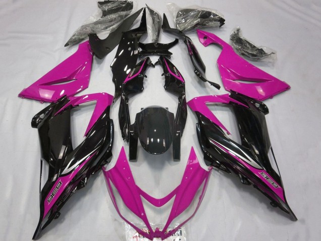 2013-2018 Pink Glossy Black Kawasaki ZX6R Motorcycle Fairings Australia