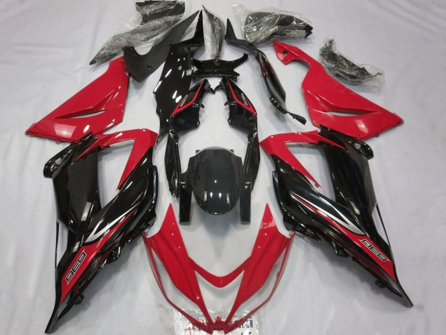 2013-2018 Red Glossy Black Kawasaki ZX6R Motorcycle Fairings Australia