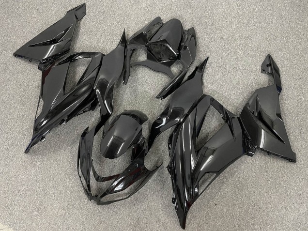 2013-2018 Glossy Black Matte Black Kawasaki ZX6R Bike Fairings Australia