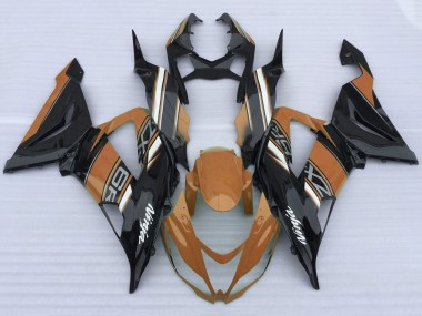 2013-2018 Orange Black White Kawasaki ZX6R Motorcycle Fairings Australia
