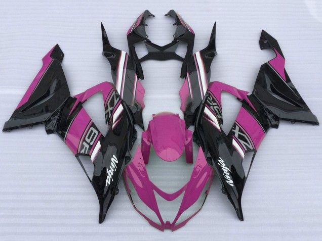 2013-2018 Pink Black White Kawasaki ZX6R Motorcycle Fairings Australia