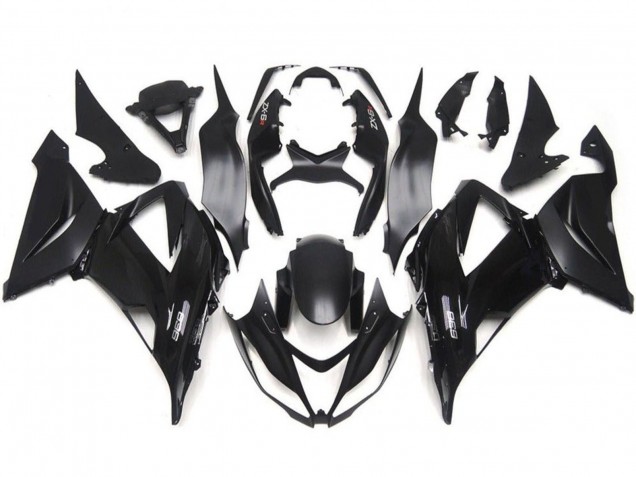 2013-2018 Glossy Black Matte Black Kawasaki ZX6R Motorcycle Fairing Kits Australia