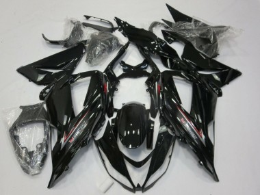2013-2018 Glossy Black Silver Red Kawasaki ZX6R Motorcycle Fairings Australia