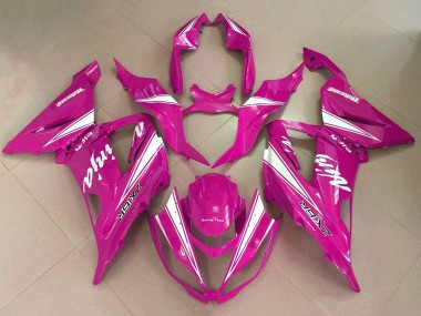 2013-2018 Pink White Kawasaki ZX6R Motorcycle Fairings Australia