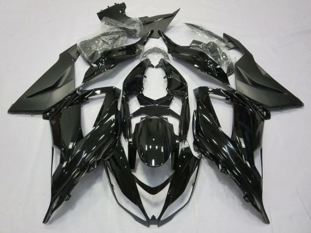 2013-2018 Glossy Black Matte Black Kawasaki ZX6R Motorcycle Fairing Australia