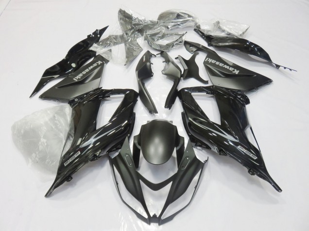 2013-2018 Glossy Black Matte Black Kawasaki ZX6R Motorcycle Fairings Australia