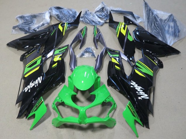2019-2022 Green Yellow Glossy Black Kawasaki ZX6R Motorcycle Fairings Australia