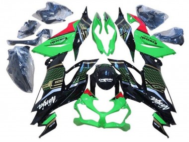 2019-2022 Green Red Glossy Black Honeycomb Kawasaki ZX6R Motorcycle Fairings Australia