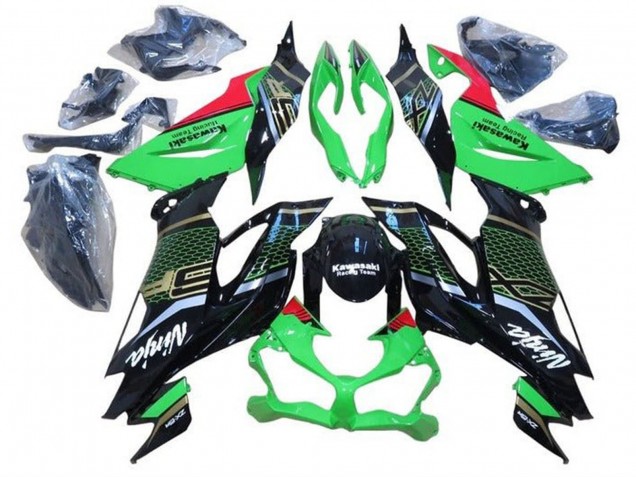 2019-2022 Green Red Glossy Black Honeycomb Kawasaki ZX6R Motorcycle Fairings Australia
