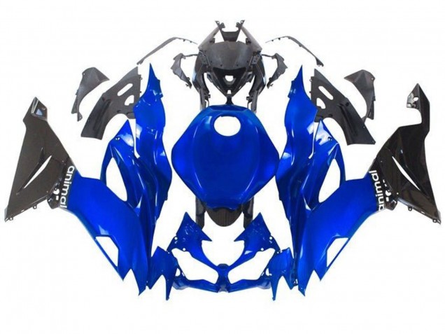 2019-2022 Blue Glossy Black Kawasaki ZX6R Motorcycle Fairings Australia