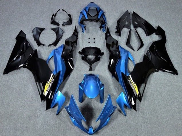 2019-2022 Blue Glossy Black Yellow Kawasaki ZX6R Motorcycle Fairings Australia
