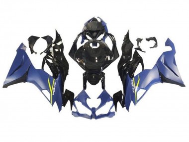 2019-2022 Matte Blue Glossy Black Kawasaki ZX6R Motorcycle Fairings Australia