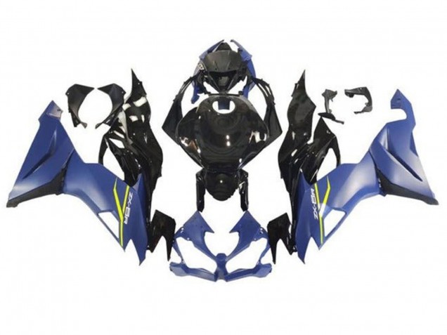 2019-2022 Matte Blue Glossy Black Kawasaki ZX6R Motorcycle Fairings Australia