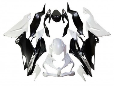 2019-2022 White Matte Black Kawasaki ZX6R Motorcycle Fairings Australia