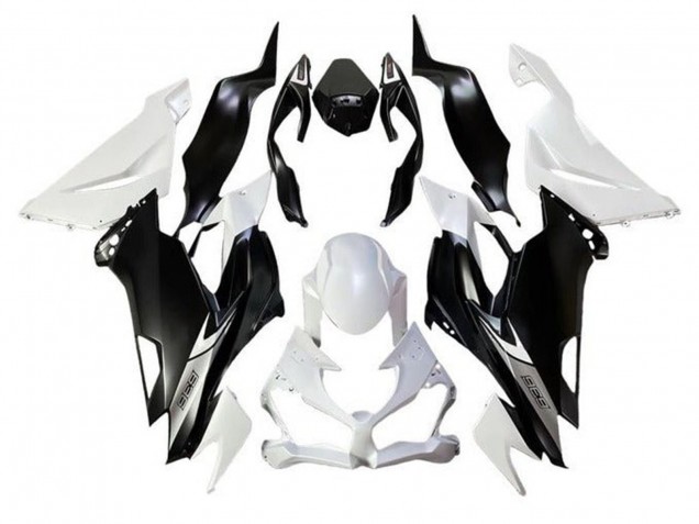 2019-2022 White Matte Black Kawasaki ZX6R Motorcycle Fairings Australia