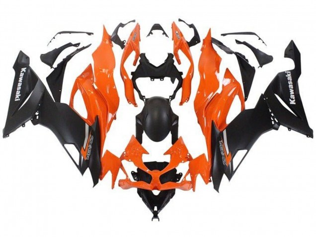2019-2022 Orange Matte Black Kawasaki ZX6R Motorcycle Fairing Australia