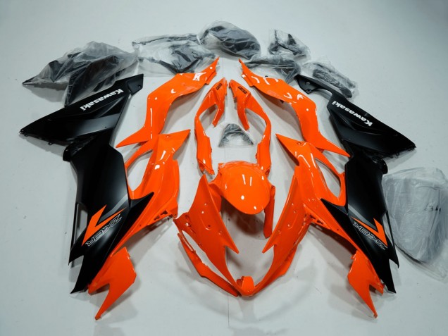 2019-2022 Orange Matte Black Kawasaki ZX6R Motorcycle Fairings Australia