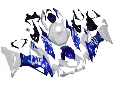 2019-2022 White Blue Kawasaki ZX6R Motorcycle Fairings Australia