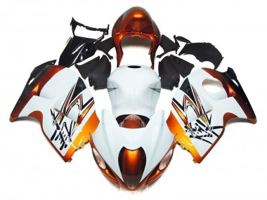 1996-2007 White Orange Black Suzuki GSXR1000 Motorcycle Fairings Australia
