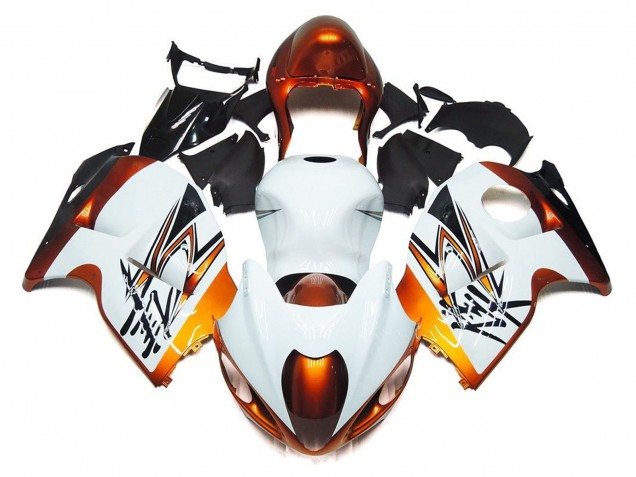 1996-2007 White Orange Black Suzuki GSXR1000 Motorcycle Fairings Australia