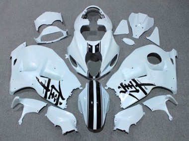 1996-2007 White Black Stripe Suzuki GSXR1000 Motorcycle Fairings Australia