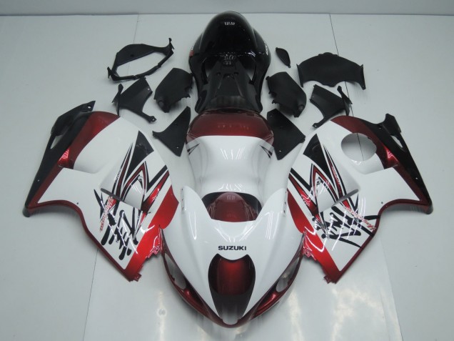 1996-2007 White Candy Red Black Suzuki GSXR1000 Motorcycle Fairings Australia