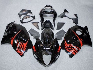 1996-2007 Glossy Black Red Suzuki GSXR1000 Motorcycle Fairings Australia