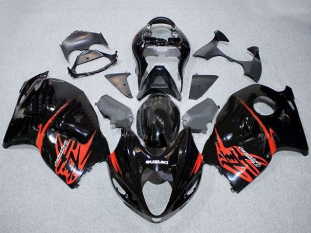 1996-2007 Glossy Black Red Suzuki GSXR1000 Motorcycle Fairings Australia