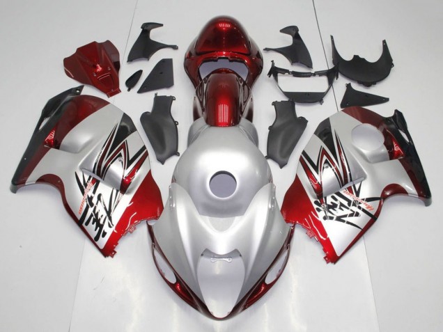1996-2007 Silver Candy Red Black Suzuki GSXR 1300 Hayabusa Motorcycle Fairings Australia
