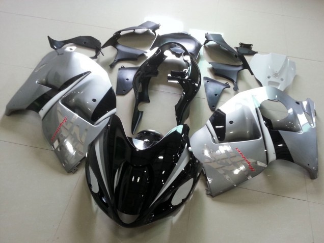 1996-2007 Glossy Black Silver Chrome Suzuki GSXR1000 Motorcycle Fairings Australia