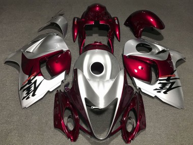 2008-2020 Silver Dark Red Suzuki GSXR 1300 Hayabusa Motorcycle Fairings Australia