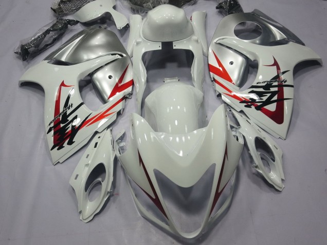 2008-2020 White Red Silver Suzuki GSXR 1300 Hayabusa Motorcycle Fairings Australia
