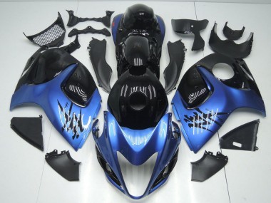 2008-2020 Glossy Black Light Blue Suzuki GSXR 1300 Hayabusa Motorcycle Fairings Australia