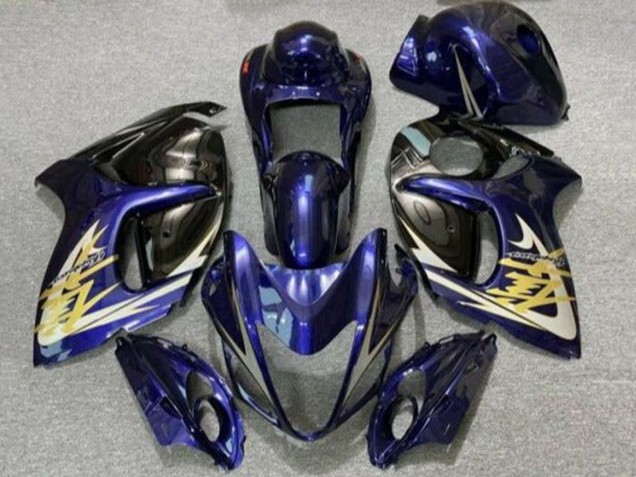 2008-2020 Dark Blue Black Gold Suzuki GSXR 1300 Hayabusa Motorcycle Fairings Australia