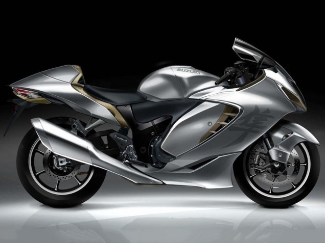 2021-2025 Silver Suzuki GSXR 1300 Hayabusa Motorcycle Fairings Australia